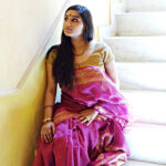 Dots Chanderi Majenta